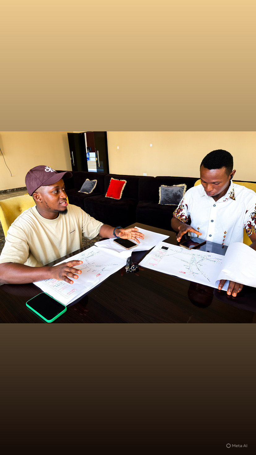 Two architects working through a site plan