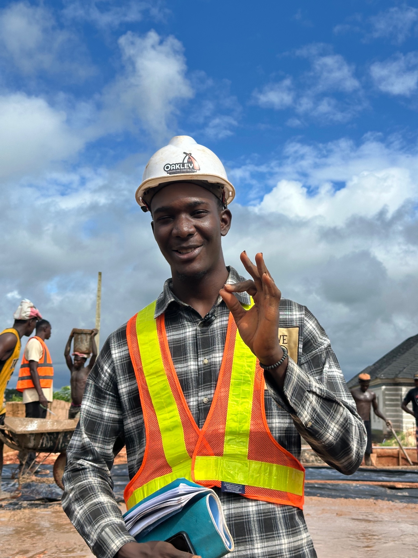 Site engineer — slab works in progress